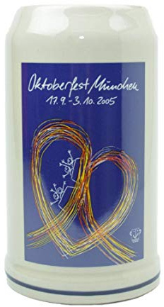 Steinfixx® - Boccale originale Oktoberfestkrug 2005 I, brocca annuale I Wiesnkrug I da collezione, confezione originale
