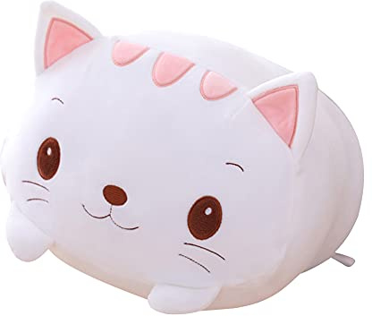 LICHENGTAI Plüschtier, 20cm Plüschtier Flauschiges Stofftier Kawaii Katze, Kuscheltier Ausgestopftes Tier Plüschkissen Gefüllt Spielzeug Geschenk für Kinder Mädchen Jungen
