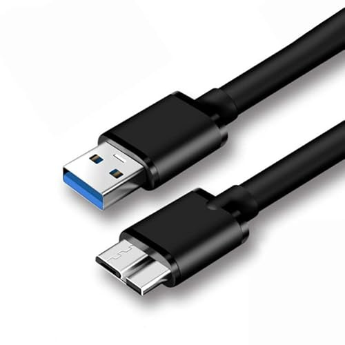 Câble de transfert de données USB 3.0 A mâle vers micro B 5 Gbit/s pour disque dur externe portable, My Passport, WD Elements, Seagate, Toshiba, LaCie, Maxtor, Samsung M3 1TB/Galaxy S5/Note 3 1 m