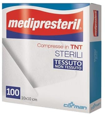 Medipresteril Compresse Di Garza Sterili in TNT, 10x10cm 100 garze