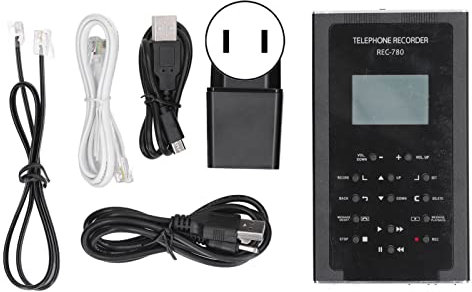 100 Bis 240 V 32 GB Festnetztelefon Audiodatenerfassungsmodul Recording Box Recorder Automatisches Manuelles Telefonaufzeichnungsgerät(#2)