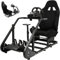 Dardoo Racing Simulator Cockpit with Black Gaming Chair Mountable Monitor Stand Fits for Logitech G29 G920 G923, Thrustmaster, Fanatec Xbox Steering Wheel Stand Not Include Wheel, Pedal and Shifter