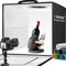 DUCLUS Light Box Photography 50 cm, Professional Portable Photo Studio Shooting Tent 20 inch with 216 LED High Lights & 5500K Stepless Dimming, 6 Backdrops for Large Product Photography