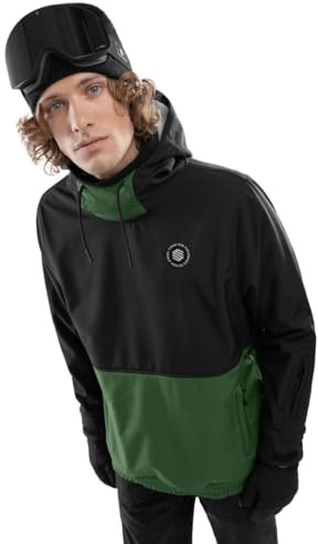 SIROKO - Veste de Snowboard W1 Evergreen - M - Noir/Vert