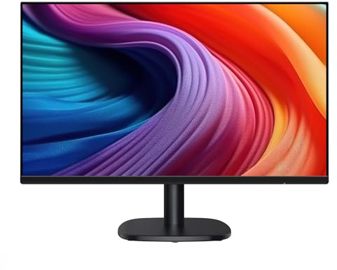 Amazon Basics 24 Inch (23.8 inch viewable) Monitor, Full HD 1080P, Max 100Hz, VESA Mountable, Built-in Speakers, Plug and Play, for Home and Office, Black