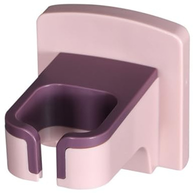 Bohrfreie Haartrocknerhalterung zur Wandmontage für Zuhause | Abs mit Rückstandsfreiem Klebestreifen, Rosa Ausführung, für Schlafzimmer und Waschraum