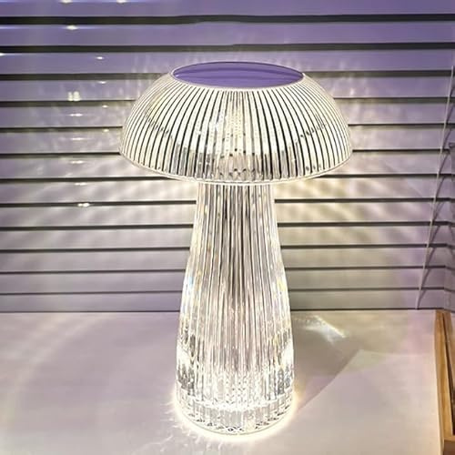 Xiao Lampada a LED in Cristallo - Diamante da Tavolo con 3 Colori Cangianti, Controllo Touch e Cavo USB (F)