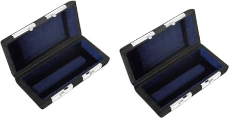 Toyvian 2stücke Flöten-mundstück Aufbewahrungsbox Aus Pu-leder Tragbare Flötenhülle Für Mundstücke Eleganter Und Robuster Flöten Kopf Mundstück Schutz Transportlösung Für