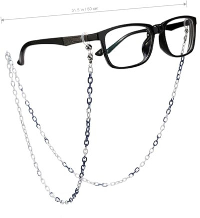 OATIPHO Aluminium Brillenketten Mit Blauen Akzenten Langlebige Und Brillenbänder Für Sonnenbrillen Und Lesebrillen Für Outdoor-aktivitäten Wie Wandern Und Sport