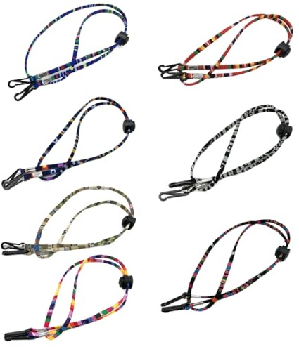 PBAHAUP Cordino per Occhial, 7 Pezzi Laccio Occhiali, Multicolore Catena per Occhiali, Laccio cordino per occhialii, Cinturino Occhiali Sole e lettura, Catenina per Donna Uomo per Sport