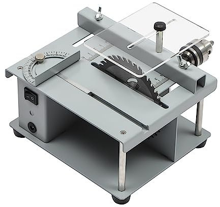Mini set di seghe circolari da tavolo, 9000 giri/min, 96 W, elettriche per legno, plastica, PCB, PVC, acrilico, bambù, fai da te