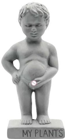 Nbhuiakl Figurine de petit garçon | 150 g en résine - Modèle de pipi - Statue d'arrosage - Décoration d'intérieur et d'extérieur