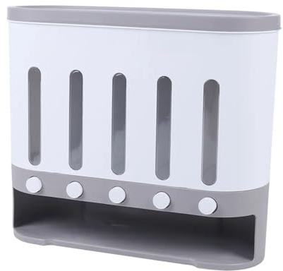 Aangeebone Modern Müslispender Küchen Vorratsdosen Wand-Montiert Getreidespender,für schwarzen Reis, gelben Reis, rote Bohnen, Reis, Mungobohnen, Sojabohnen,40x15x34cm