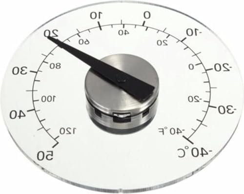 Finnacle - Thermometer ~ für OP -Fenster ~ in Edelstahl/Plexiglas