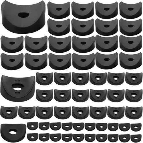 60stk Satteldistanzstücke, 19*6*3 /22*6*4 /25*6*4 mm Unterlegscheiben, Distanzstücke, Distanzhülsen, Rundrohre Kunststoff, Abstandshülse, Abstandshalter, Isolationsabstandshalter, für M3/M4 Schrauben
