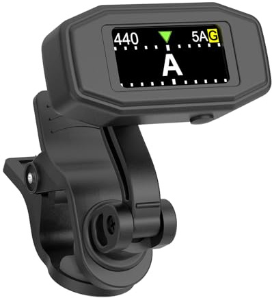 Accordeur numérique professionnel rechargeable à clipser pour guitare, basse, ukulélé, violon, mandoline, banjo, instruments chromatiques