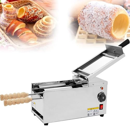 JMOZHCD Electric Commercial Chimney Cake Oven,Ice Cream Cone Grill Maker,Cake Roll Oven Toaster Machine,Waffle Cone Toaster