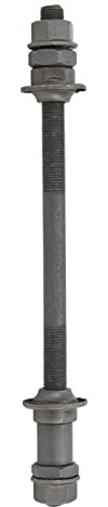 Tomvorks Mountainbike Hinterrad Nabe Hohl Achse, Schnelle Installation, Robuster Stahl, 190mm Länge, Geeignet für die Meisten Fahrräder, Hinterrad Naben Hohl Achse