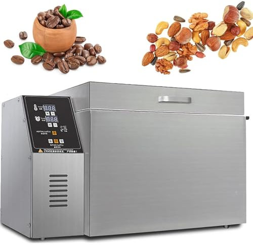 Commercial Coffee Roaster Machine, Automatic Timing for Home Use, Electric with Stainless Steel Heating Tube