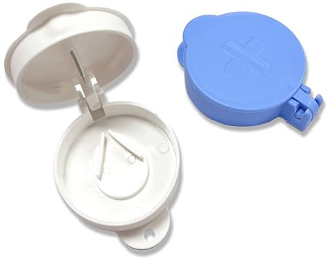2pcs Round Pill Splitter for Small Tablets, Portable Pocket-Sized Tablet Cutter for Pills, Precise Pill Cutter for Accurate Dosage, Easy-to-Use Medicine Cutter for Travel Home Elderly Child