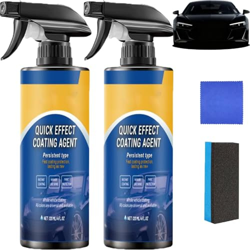 Spray de recubrimiento avanzado de acción rápida para coche, spray de recubrimiento para vehículos, aerosoles de recubrimiento de acción rápida, pintura de cera para coche para todos los coches (2