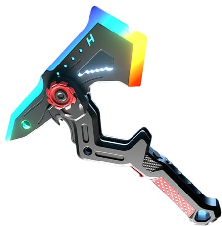 Genérico Hacha Espada Transformable Starspark Llama - Accesorio Cosplay RGB Iluminado | Retorno Vibración 43cm ABS | Juego rol Convención Cómic Disfraces Halloween Creador Contenido Espectáculo