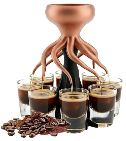 Generisch Dispenser di alcol con stampa 3D a 8 colpi, 16 x 16 x 23 cm, dispenser per alcol e bevande, accattivante per whisky, vodka, tequila, birra, vino, succo di frutta, bancone, feste di nozze