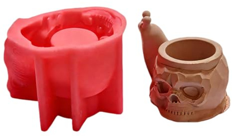 Snail Octopuses Skull Goat Shape Silicone Mould for Making Unique Pen Holders and Decorative