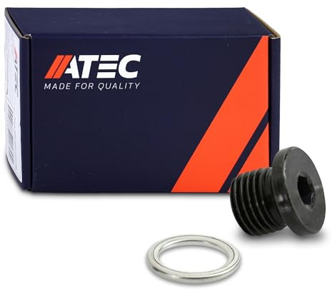ATEC Germany Ölablass-Schraube inkl. Dichtring | Kompatibel mit: AUDI A4 Allroad B8, A4 B7, A4 B7 Avant, A4 B7 Cabriolet, A4 B8, A4 B8 Avant, A5, A5 Cabriolet, A5 Sportback