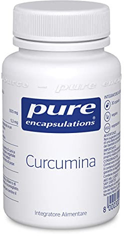 Pure Encapsulations - Curcumina 500 mg con Piperina – Estratto di Curcuma Standardizzato – Capsule Vegane Ipoallergeniche – 30 Capsule