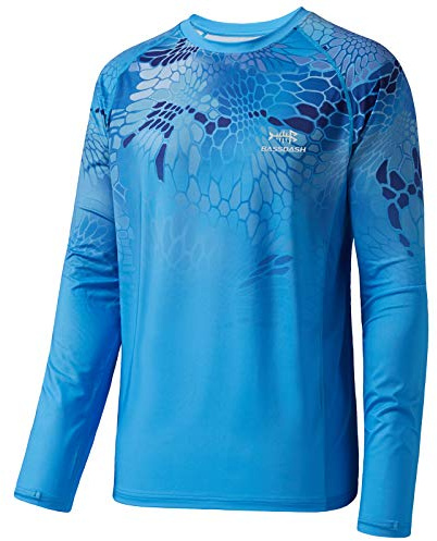BASSDASH FS14M Men's Camo Gradient Performance Long Sleeve Fishing Shirt UPF50+