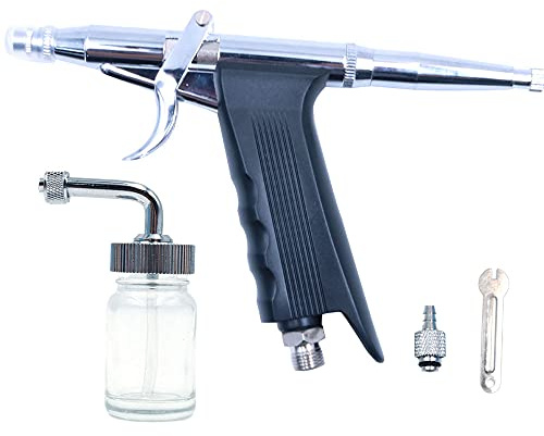 ANCLLO Oxygen Infusion Facial Spray Airbrush Double Action Gravity Trigger Air and Paint Water for Nail Painting Inkjet Tattoo Skin Moisturizing Clean Pores