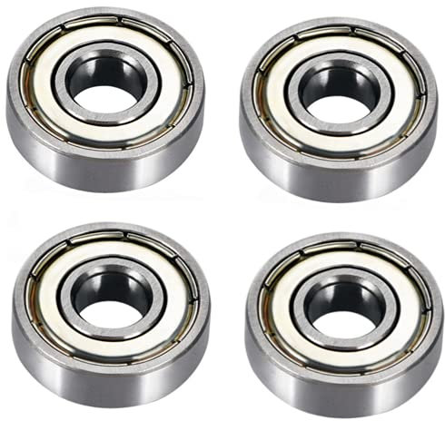 Voarge 4 pcs Ball Bearing,Miniature Bearings Ball Mini Bearing for Skateboards, Inline Skates, Scooters, 8mm x 22mm x 7mm