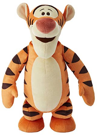 Disney HHL52 - Tigger Plüsch Charakter Spielzeug, (ca 30 cm), weiche kuschelige Puppe, singt und hüpft, Spielzeug Geschenk für Kinder ab 3 Jahren
