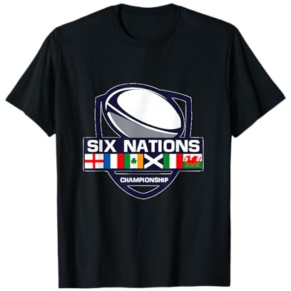 Sechs Rugby Nationen T-Shirt