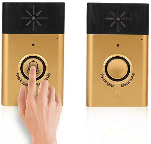 Wireless Gegensprechanlage Türklingel, Zwei Wege Talk Home Türklingel Intercom Kit, 4 Monate Batterie, eine Außeneinheit für mehrere Inneneinheiten