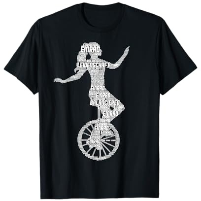 Einrad Mädchen Einradfahrerin Unicycle Kinder T-Shirt