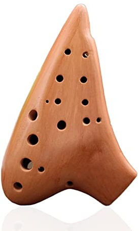 HDYNUZ 16-Loch Alto C Ocarina Double Tube Ocarina Musikinstrument Professionelles Flötenspiel Geschenkidee für Kinder Anfänger Musiker