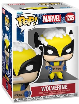 Funko Pop! Marvel: Holiday - Wolverine With Sign - Marvel Comics - Collectable Vinyl Figure - Gift Idea - Official Merchandise - Toys for Kids & Adults - Movies Fans - Model Figure for Collectors