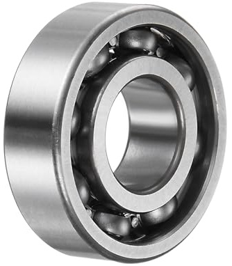 sourcing map 6203 Rillenkugellager, 17 x 40 x 12mm C3, offene Bauart, Chromstahl-Lager