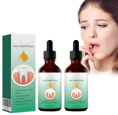 Pemarlis 2Pcs Gotas para el Cuidado Dental, Restauración de Las Encías,Restauración Natural Encías Bucal Cuidado Bucal,Restauración de Las Encías,Reparación De Las Encías Retraídas (4)