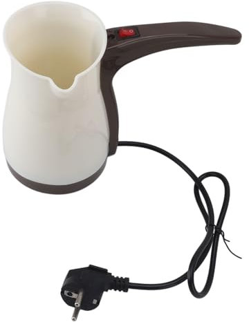 WOHPNLE Caffettiera Turca Elettrica, 500 Ml Caffettiera Moka Elettrica con Manico, Macchina per Caffè Espresso in Acciaio Inossidabile per Gli Amanti del Caffè, Tè Caldo