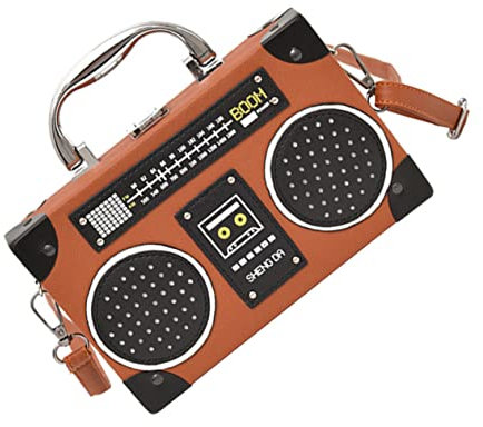 SAFIGLE Damen-umhängetasche Aus Schulterbeutel Mit Radio-form Design Eine Schultertasche Für Frauen Und Mädchen Für Alltag Einkaufen Und Ausgehen