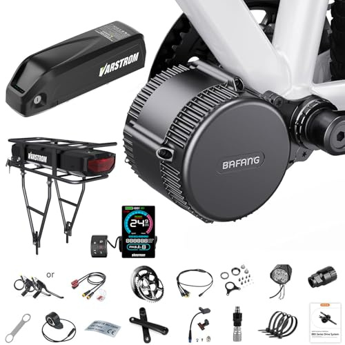 BAFANG Moteur Central 36V 48V 250W BBS01B Kit Conversion Velo Electrique | Mid Drive Kits pour Brochette Inférieure 68-73MM, Kit de Conversion Vélo Électrique avec Optionnel Batterie et Accessoires