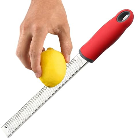 Vriusi Kartoffelreibe, Küchenreibe - Käsegrader für Zitronenkartoffeln, Reibe und Zerkleinerer, Blockreibe mit Schutzabdeckung für Parmesan