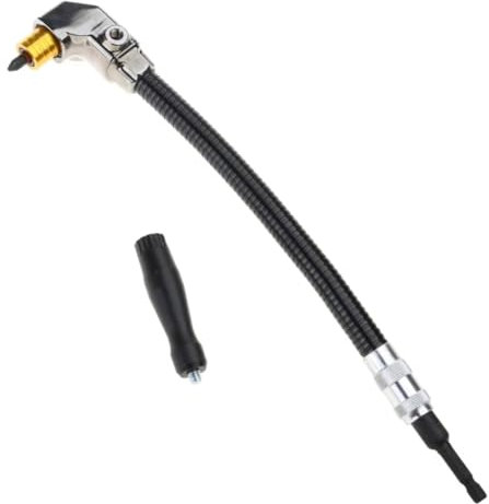 GIWFBQTR 90 Degree Electric Drill Corner Device 3 Jaw Chuck Turner Chuck Adapter Narrow Space Drilling Accessories