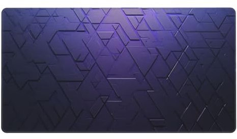 Gaming Mauspad XXL,1000 x 500 x 3mm Mousepad Verlängertes Groß Mauspad Schreibtischauflage,Genähte Kanten Rutschfeste Gummibasis,Verbessert Präzision und Geschwindigkeit Home Office Lila Linien L-5135