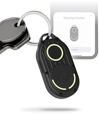 Rolling Square AirNotch Pro – Smart Tag Kompatibel mit Apple Find My, Bluetooth Tracker Schlüsselfinder mit 360° Sound, Austauschbaren Batterien, Leuchtend, Wasserdicht, Gadgets Technik