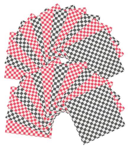 ABOOFAN 100pièces Papier Alimentaire Sulfurisées Pour Sandwichs Et Hamburgers Pour Pique- Et Activités Plein Air Couleurs Assorties