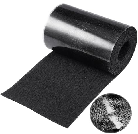 Ruban à Réparation Liner en Tissu Autocollant 10cm×2m, Kit Reparation Siege auto Noir, Patch de Tente, pour Réparation de Siège auto, Capote Cabriolet, Toile, Auvent, Meubles et Tente, Imperméable